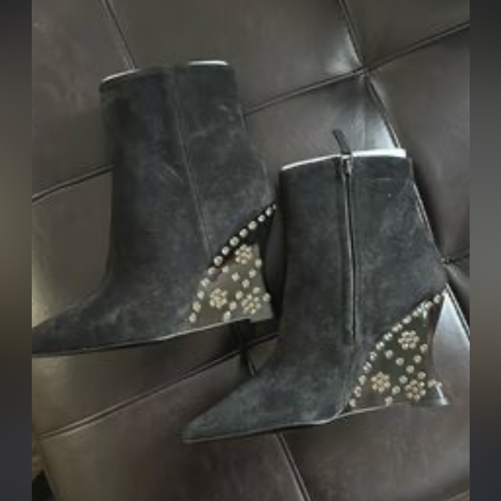 Tori Burch jeweled flower boot size 7 🖤 - Picture 5 of 5